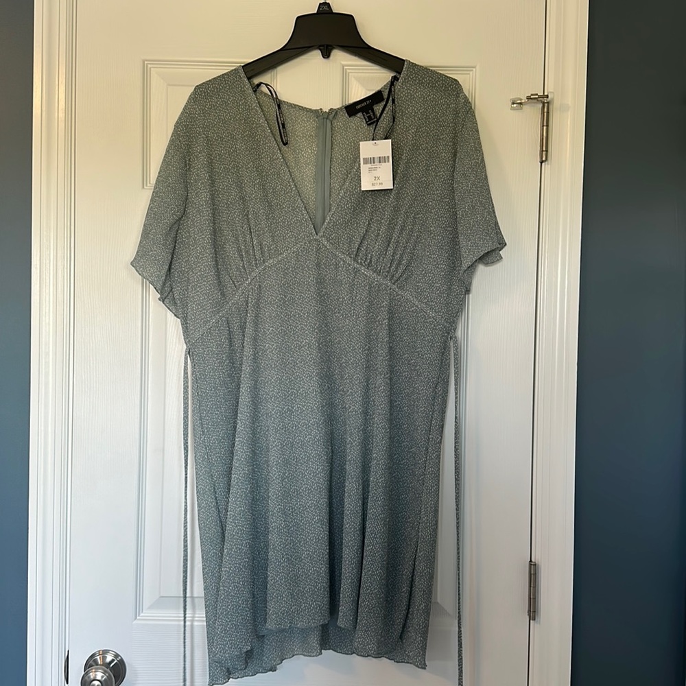 NWT pale blue and white dress